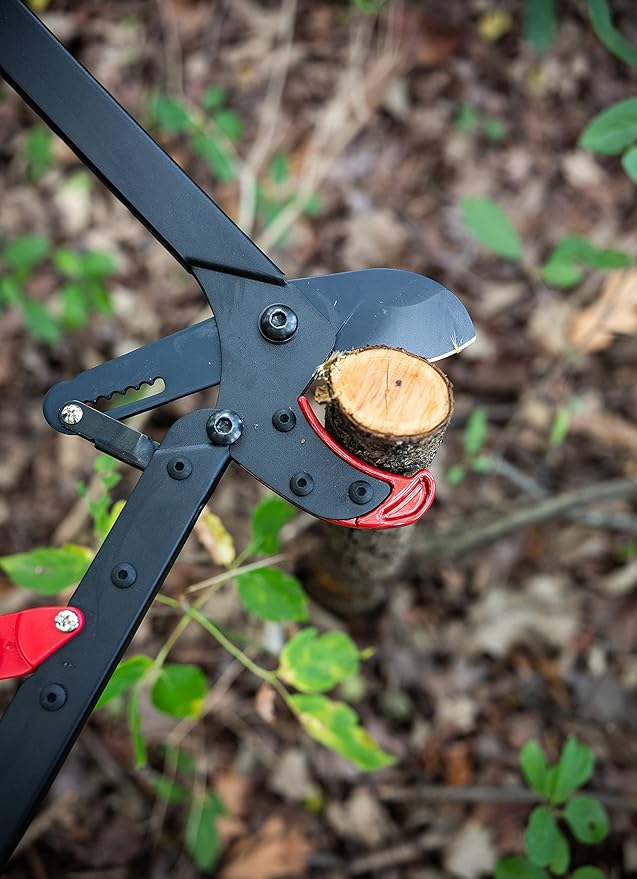 EZ Kut BranchCutter Anvil Loppers. Ratcheting Tree Cutter - Sub Compact Lightweight Packable Loppers best Tree Branch Cutter - Yard Tools Since 1988