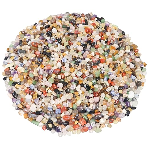 Vase Filler,Landscaping Pebbles, River Rocks Decorative Ornamental Pebbles, DIY Smoothed Rocks for Potted Plant Resin Art Vase Fillers Aquarium Gravel Rocks (Mixed Color, 5 Pounds)