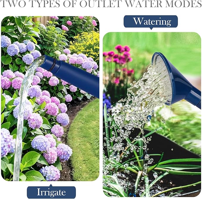 2 Gallon Watering Can for Indoor Plants, Garden Watering Cans for Outdoor Plant House Flower, Modern Plant Watering Can Large Long Spout with Sprinkler Head