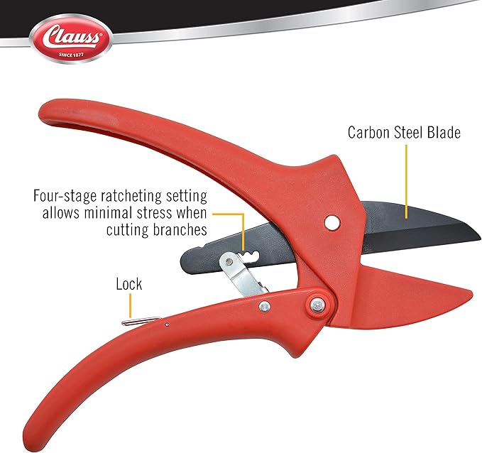 Clauss 7-Inch Ratchet-Action Pruner 20083