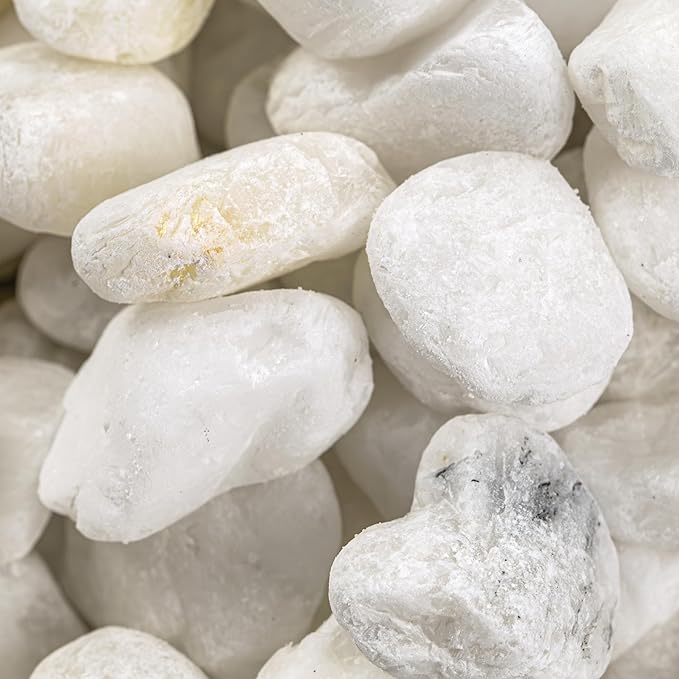 MSI Decorative Tumbled White Pebbles, 0.25 inch - 0.75 inch, 40 lb. Bag