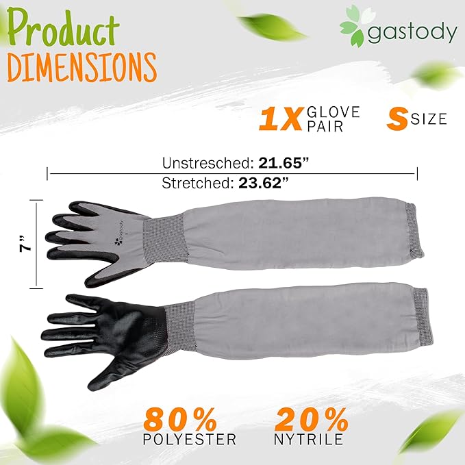 Long Sleeve Gardening Gloves Women and Men - Long Cuff Garden Gloves, Multipurpose Heavy Duty Outdoor and Indoor
