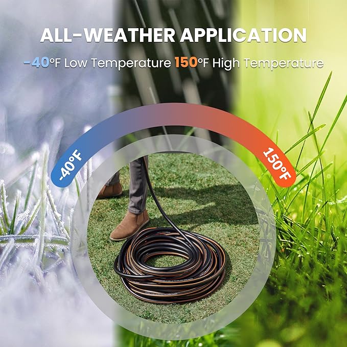 Giraffe Tools Leader Hose 6ft x 5/8", Short Water Hose Heavy Duty for Hose Reel, Lightweight, Flexible with Female Female Fittings