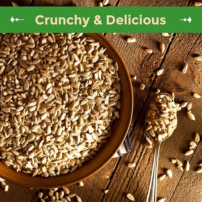 Sincerely Nuts Sunflower Seeds Roasted and Salted, Hulled | No Shell, Gluten-Free Snack, Vegan, and Kosher Certified, 2LB Bag