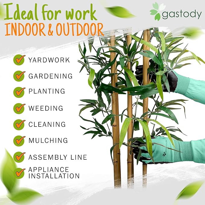 Long Sleeve Gardening Gloves Women and Men - Long Cuff Garden Gloves, Multipurpose Heavy Duty Outdoor and Indoor