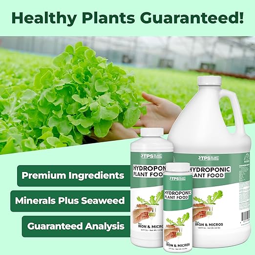 Hydroponic Plant Food, Complete One Part Liquid Hydroponic Fertilizer, 8 oz (250mL)