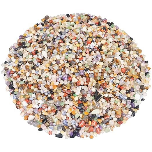 Vase Filler,Landscaping Pebbles, River Rocks Decorative Ornamental Pebbles, DIY Smoothed Rocks for Potted Plant Resin Art Vase Fillers Aquarium Gravel Rocks (Mixed Color, 10 Pounds)