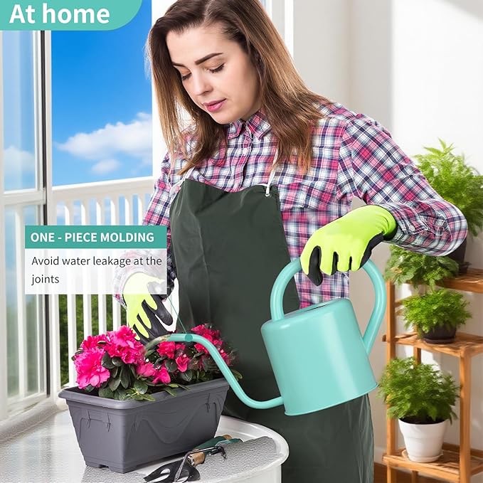 Watering Can, Stainless Steel Watering Can for Indoor & Outdoor Plants, 1L/35oz Long Spout Water Can with Handle, Rust-Proof Plant Watering Pot for House Plants, Garden Flowers