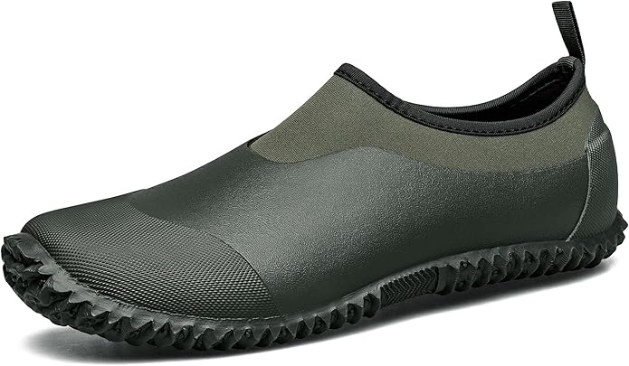 TENGTA Unisex Waterproof Garden Shoes Womens Rain Boots Mens Car Wash Footwear