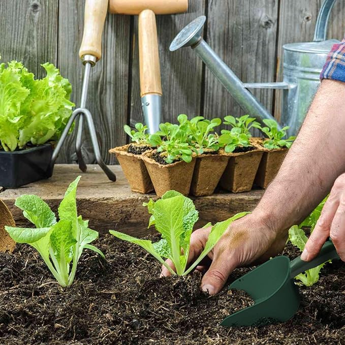 Gardening Shovel - Garden Hand Scoops | Gardening Hand Trowel | Succulent Soil Shovel | Agricultural Hanging Shovel | Soil Scoop Garden Tool for Flower Vegetables Soil Transplanting, M