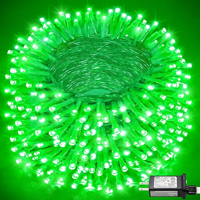 Christmas Lights Indoor, 132FT 400 LED Outdoor String Lights with 8 Modes Waterproof, Plug in Fairy Twinkle Lights Clear Wire for House Bedroom Patio Window Garden Wedding Decorations