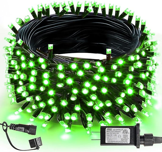 TW SHINE Green 200 LED 66FT Outdoor Halloween Lights, Waterproof Christmas Lights, Indoor Decoration