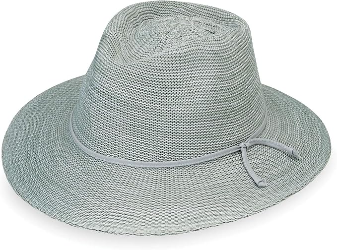 Wallaroo Hat Company Women’s Victoria Fedora – UPF 50+ UV Protection, Wide Brim, Medium Size, Packable & Adjustable Sun Hat