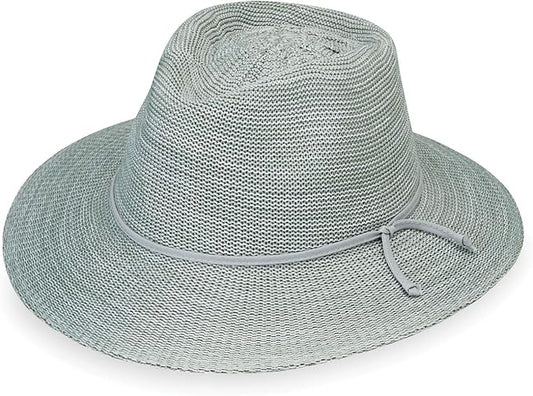 Wallaroo Hat Company Women’s Victoria Fedora – UPF 50+ UV Protection, Wide Brim, Medium Size, Packable & Adjustable Sun Hat