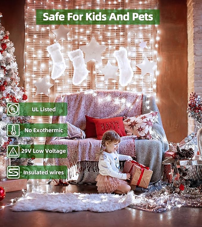 750 LED Outdoor Christmas Lights Decorations, 246ft Green Wire LED Christmas String Lights with Timer Memory, Twinkle Lighs for Indoor Outdoor Xmas Party Christmastree Wedding Garden Patio Cool White