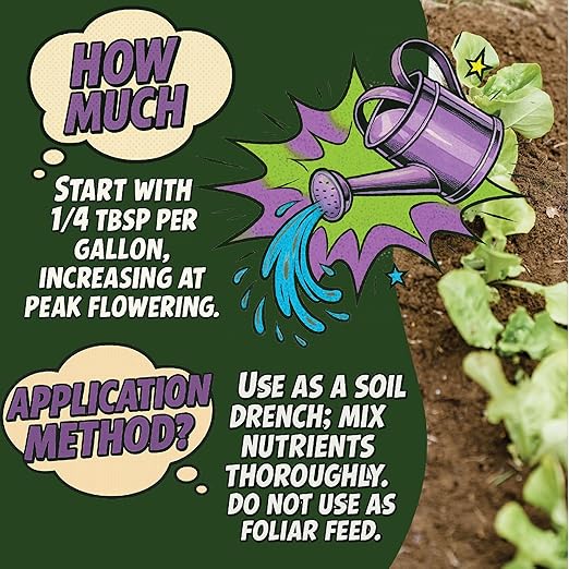 Organic Bloom Booster, Incredible Bulk 0.1-10-25. Natural Plant Food (10lb)