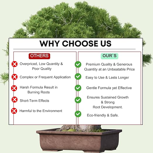 500 Grams Organic Bonsai Fertilizer - NPK Slow Release Pellets, Bonsai Food, Ready to Use Macro & Micro Nutrients Ideal for All Indoor and Outdoor Bonsai Tree Plants in Pots