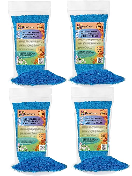 𝐁𝐄𝐒𝐓𝐒𝐄𝐋𝐋𝐄𝐑 20-20-20 Water-Soluble Fertilizer – Powder for Liquid Plant Food for Indoor & Outdoor Plants, Orchids, Vegetables, Lawns, Flowers – 20 20 20 Fertilizer - 20 Quarts