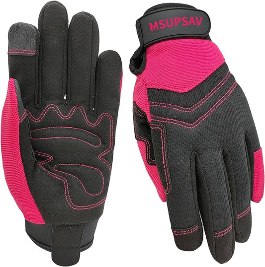 Thorn Proof&Puncture Resistant Gardening Gloves with Grip,Garden Glove for Women, Leather Yard Work Gifts