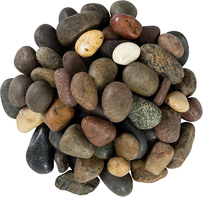 MSI Decorative Polished Mixed Pebbles, 0.7 inch - 1.2 inch, 40 lb. Bag