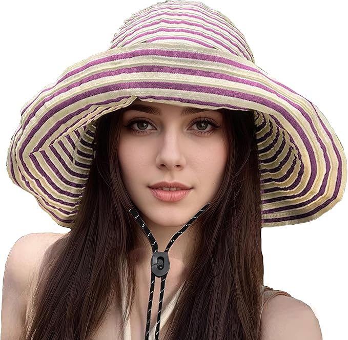 Sun Hat for Men Women UPF 50+ Fishing Hats Waterproof Wide Brim Boonie Bucket Hat for Safari Beach Hiking Garden