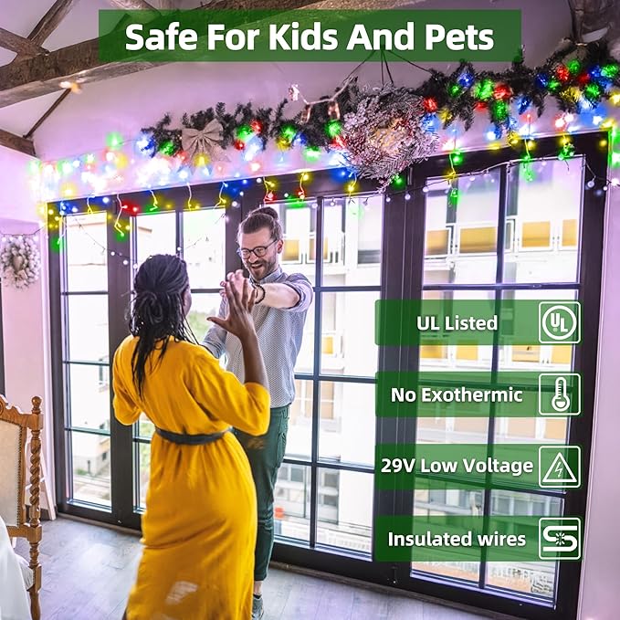 1620 LED Christmas Lights with 360 Drops,164ft 8 Modes Fairy Hanging String Lights with Timer Waterproof, Plug-in Hanging String Lights for Outdoor Holiday Wedding Party Christmas Decor (Multicolor)