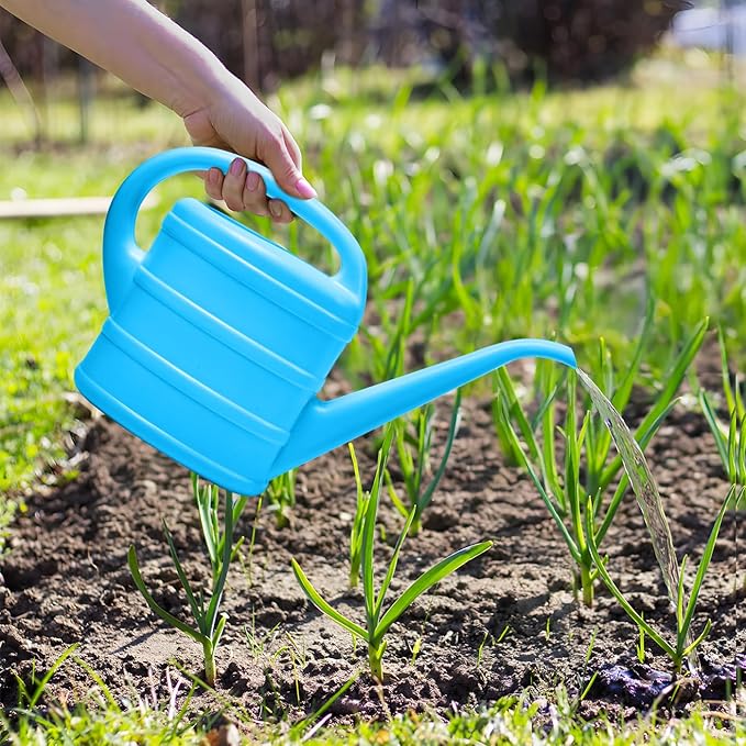 Watering Can - for Indoor Plant Garden - 1/3 Gallon - Blue