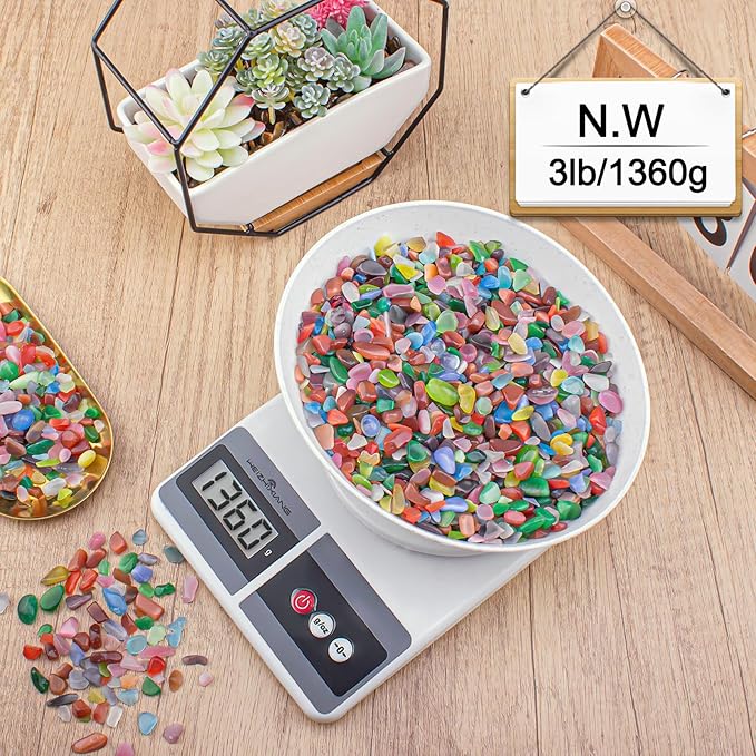 3 Lb Cat Eye Stones Aquarium Gravel Rocks for Fish Tank, Fish Tank Rocks Gravel Betta Fish Colorful Marbles for Vases Filler, Garden and Fish Tank Decoration