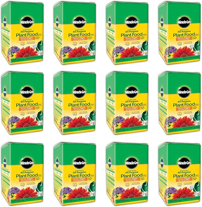 Miracle-Gro Water Soluble All Purpose Plant Food, Plant Fertilizer, 8 oz. (12-Pack)