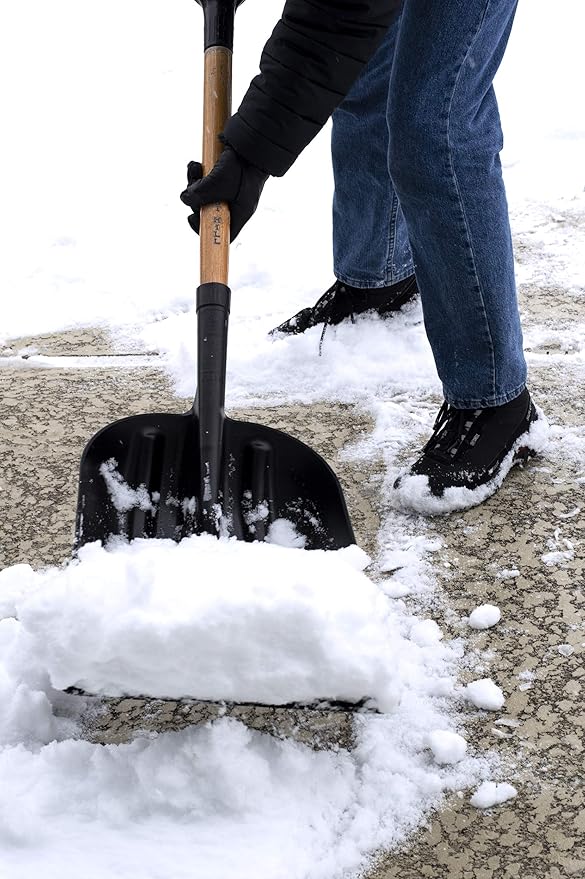 Forest Hill Manufacturing General Purpose Poly Gardener Scoop Shovel (Black Poly, 48-Inch)