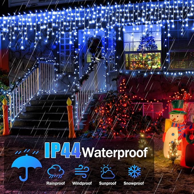 98FT Christmas Lights Outdoor Decorations 900LED Fairy String Light 12 Lighting Modes with Timer Memory Waterproof Christmas Light for Yard Roof Party Holiday Wedding Garden Decor