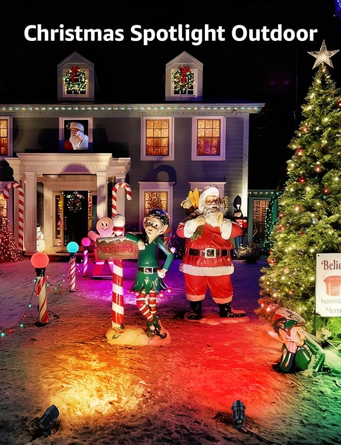 SUNVIE 12W RGB Low Voltage Color Changing Landscape Lights Remote Control Waterproof LED Landscape Lighting for Yard Garden Pathway Holiday Christmas Decorations Outdoor Indoor, 2 Pack with Connector