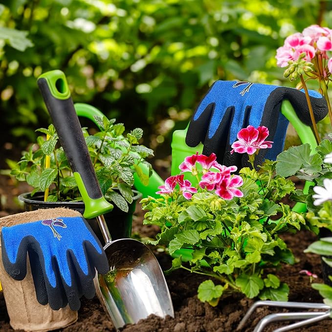 Evridwear Kids Gardening Gloves for Boys Girls Outdoor Yard Work,Planting (3-12 years)