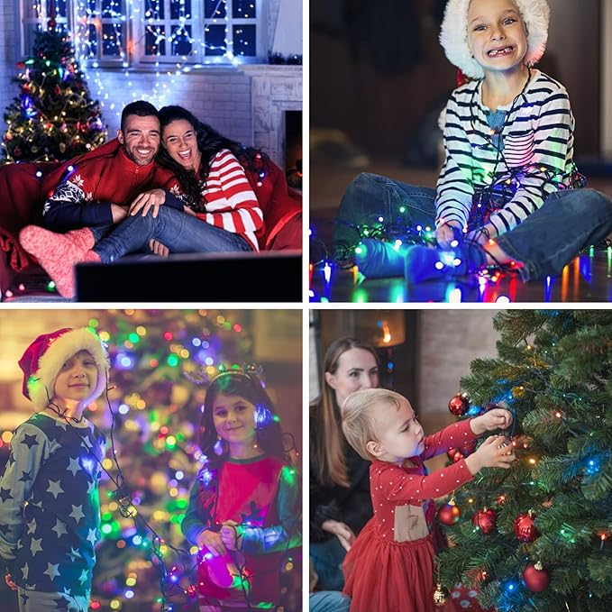 300 LED Christmas String Lights, 108FT - UL Certified Outdoor & Indoor Fairy Lights for Tree, Patio, Garden, Party, Wedding, Halloween, Holiday Decor