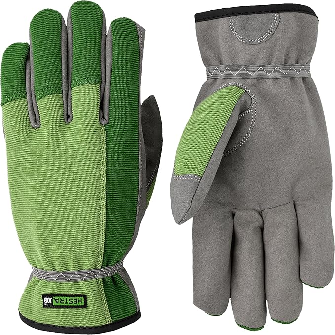 Hestra Job Garden Robin Durable Adult Work and Gardening Gloves, Washable Gloves for Everyday Gardening, Yard Work & Tool Use