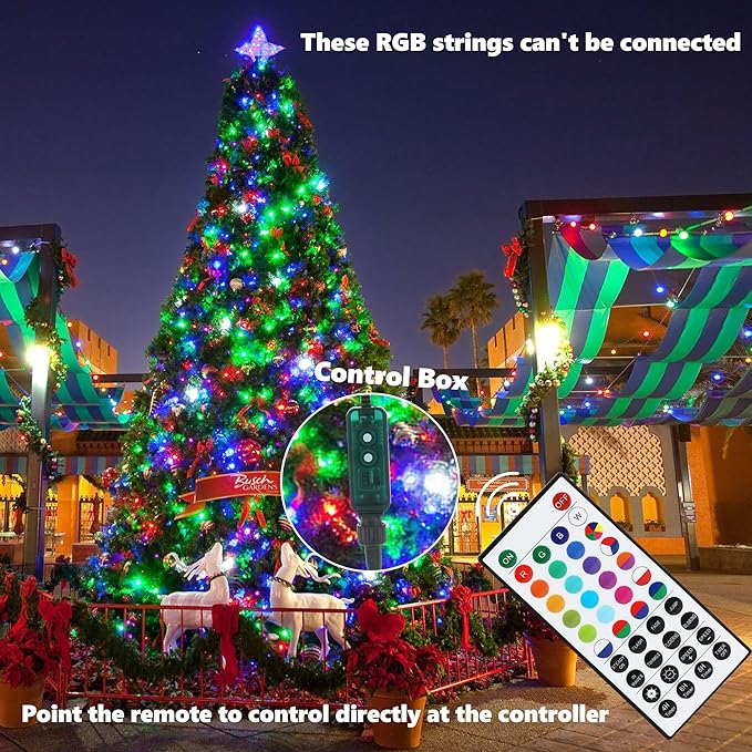 Joomer Color Changing Christmas String Lights, 279FT 800 LED 17 Colors LED String Lights Outdoor Fairy Twinkle Tree Lights with Remote Timer Plug in for Room Indoor Wedding Party Christmas Decorations