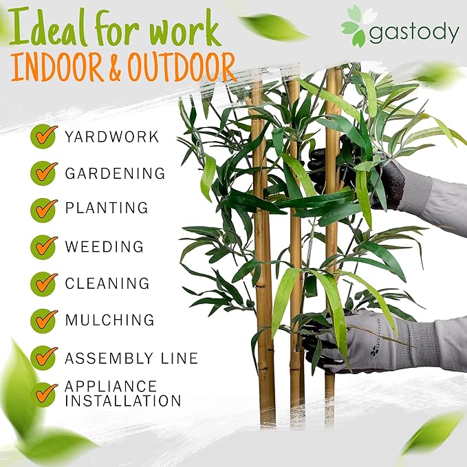 Long Sleeve Gardening Gloves Women and Men - Long Cuff Garden Gloves, Multipurpose Heavy Duty Outdoor and Indoor