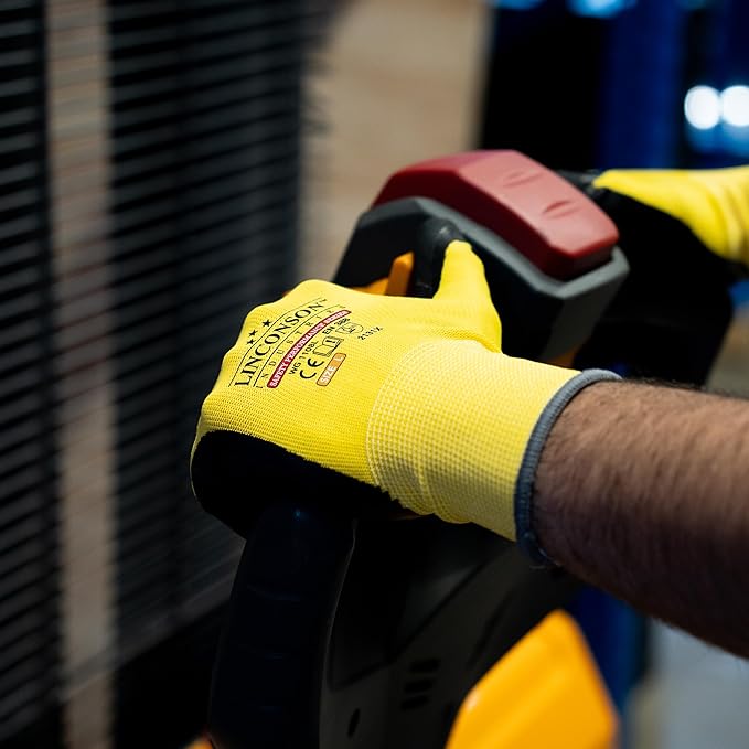 linconson 12 Pack Safety Performance Series Construction Mechanics Work Gloves