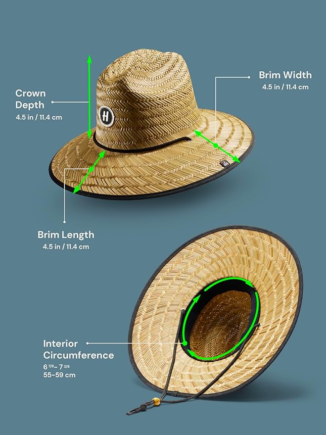 Straw Visor for Women | Packable Beach Visor & Sun Visor | Sun Protection | One Size | Hemlock