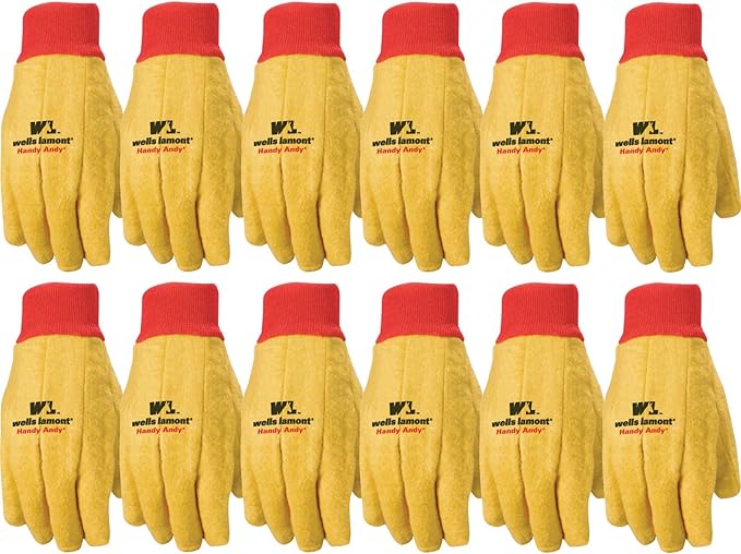Wells Lamont Men's Work Gloves, Handy Andy Gold Gloves