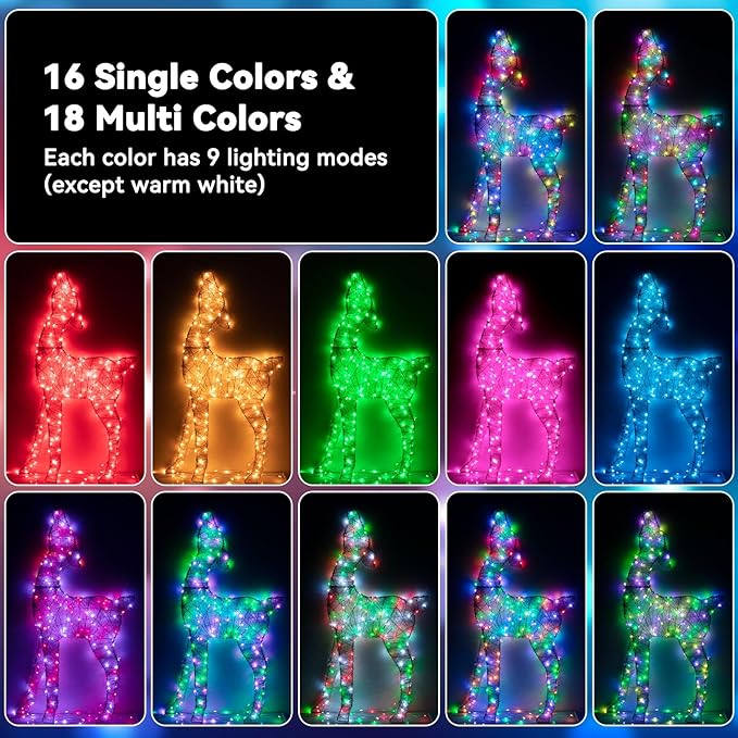LitHome 400LED 130FT Christmas Led Fairy Lights with Remote, Color Changing Fairy Lights Plug in, 9 Modes Led String Lights for Indoor, Fairy String Lights Christmas Home Bedroom Dorm Party Decor