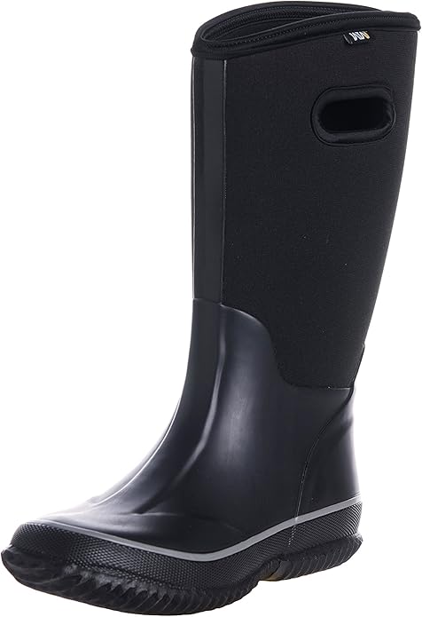 WTW Mid Calf Rain Boots for Women - Waterproof Insulated Neoprene Mud Boots Outdoor Hunting Garden Boots