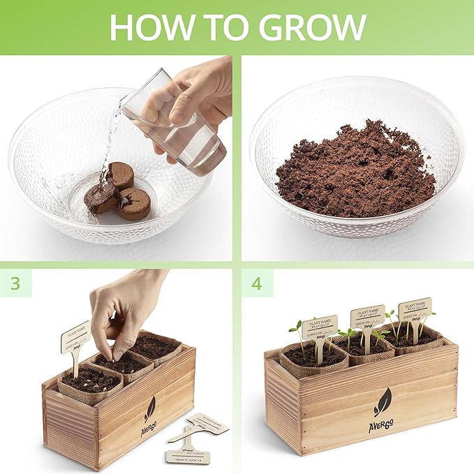 Sunflower Seeds Growing Kit – Complete Indoor & Outdoor Kit with Sunflower Seeds for Planting, Planter, Soil, Tools, Instructions – Ideal for Planting Sun Flowers at Home