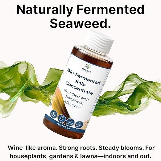 Liquid Seaweed Fertilizer for Plants with Soil Activator, Fermented Organic Liquid Kelp Fertilizer for Vegetables, Indoor and Outdoor Plants - Made in USA (16 OZ)