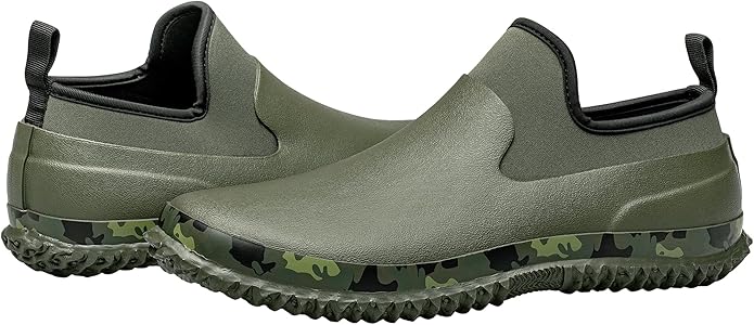 TENGTA Unisex Waterproof Garden Mud Shoes Mens Rubber Gardening Rain Boots for Women Car Wash Footwear