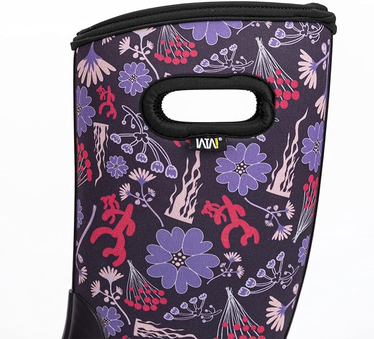 WTW Mid Calf Rain Boots for Women - Waterproof Insulated Neoprene Mud Boots Outdoor Hunting Garden Boots