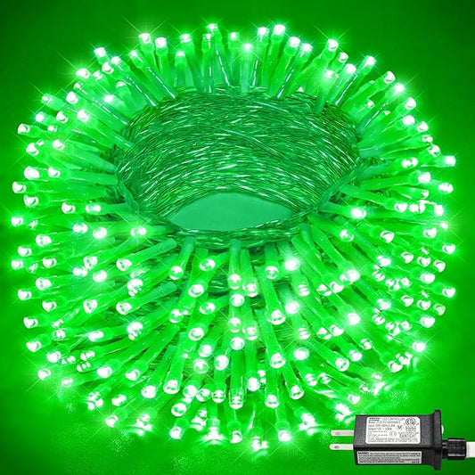100FT 300 LED Christmas Lights Outdoor, Plug in Christmas String Lights Indoor, Waterproof & 8 Modes & Timer Function, Connectable Fairy Twinkle Light for Bedroom Patio Wedding Party Decor, Green