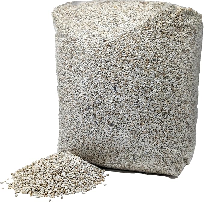 Old Potters Wildlife Safflower Seed for Wildlife Bird Feeding, Non-GMO and USA Small Farm Grown, 25 lbs