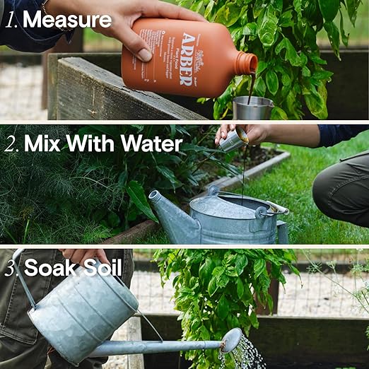 Organic Plant Food – Liquid Fertilizer for Indoor & Outdoor Plants, Nutrient-Rich Formula for Growth & Protection, Houseplant & Garden Fertilizer, Liquid Concentrate for Healthy Foliage & Strong Roots