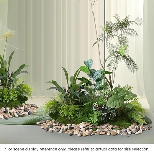 SIDONG 10 LB Mixed River Rocks, 0.4-1.2 Inches Highly Polished Pebbles for Indoor Plants, Decorative Stones for Plants, Fish Tank, Vases, Home Décor, Crafting, Garden Landscaping